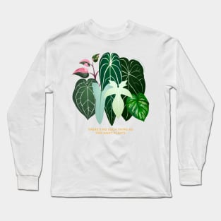 There's no such thing as too many plants | Houseplant Addict Long Sleeve T-Shirt